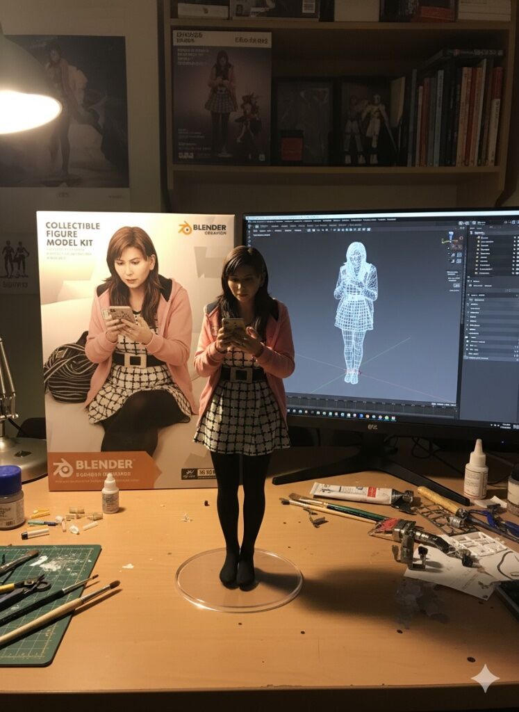 依照Joyce照片製作的3D模型圖